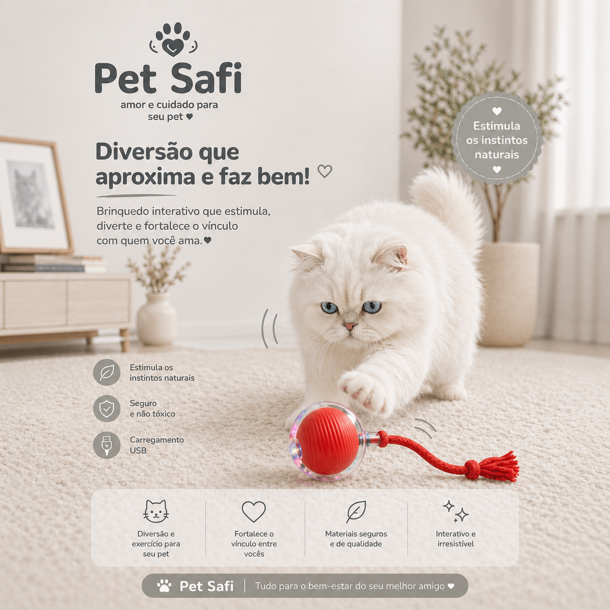 A Bola Interativa que os Pets Não Conseguem Ignorar