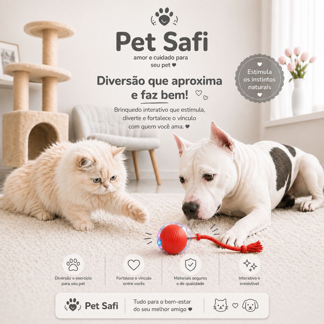 A Bola Interativa que os Pets Não Conseguem Ignorar