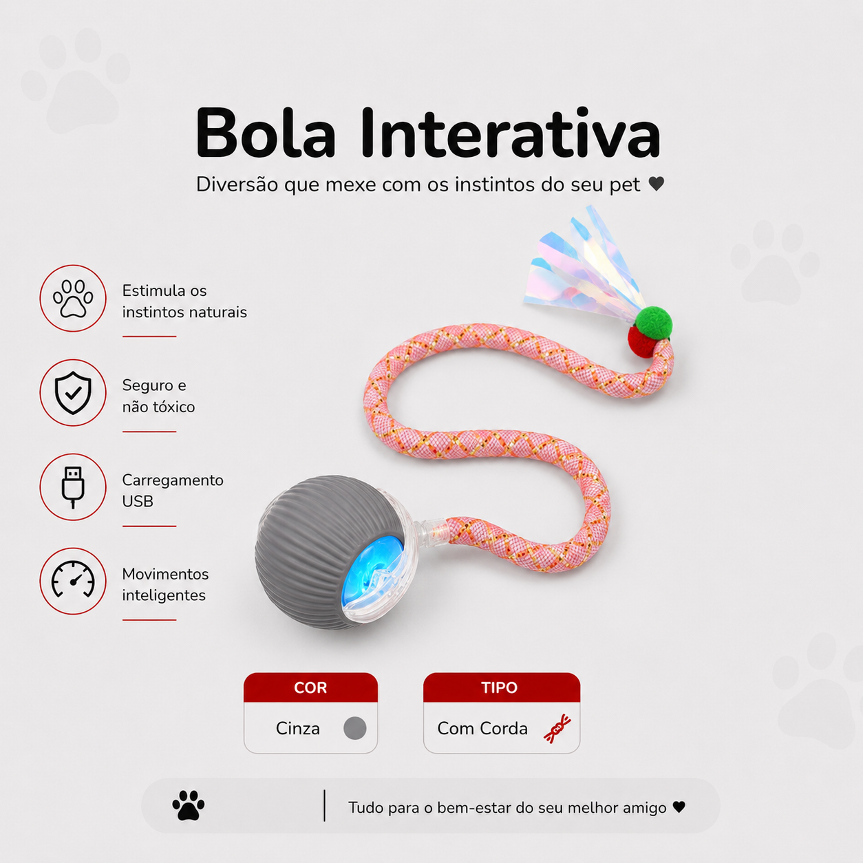 A Bola Interativa que os Pets Não Conseguem Ignorar