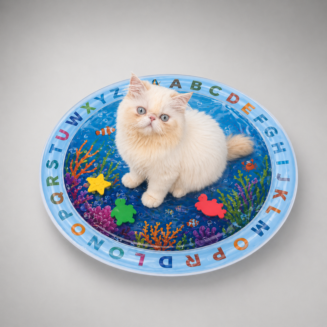 Tapete Inflável Sensorial para Gatos com Água – Refrescante, Interativo e Antiestresse para o Verão