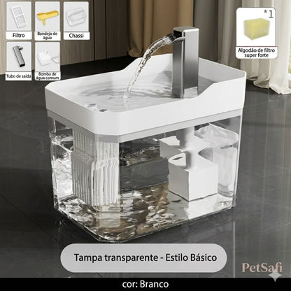 Fonte de Água para Gatos com Filtro – Dispensador USB Silencioso com Circulação Contínua para Pets