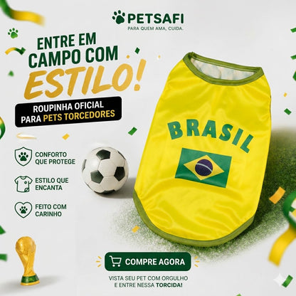 Regata e Camisa PetSafi Brasil para Cachorros e Gatos