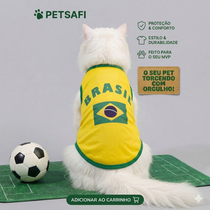 Regata e Camisa PetSafi Brasil para Cachorros e Gatos