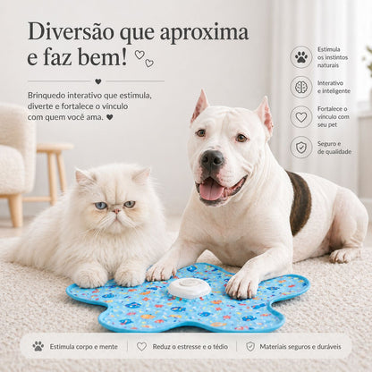 Brinquedo Automático Interativo para Gatos com Pena Móvel