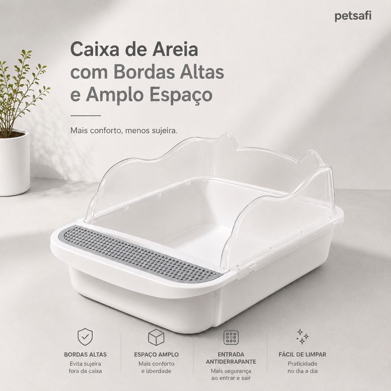 Caixa de Areia Furba para Gatos