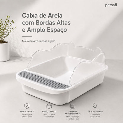 Caixa de Areia Furba para Gatos
