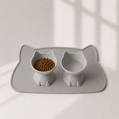 Tapete Impermeável para Alimentação Pet Antiderrapante para Cães e Gatos Fácil de Limpa