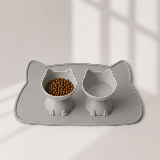 Tapete Impermeável para Alimentação Pet Antiderrapante para Cães e Gatos Fácil de Limpa