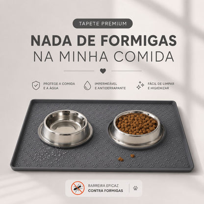 Tapete de Alimentação para Pets em Silicone Antiderrapante e Impermeável