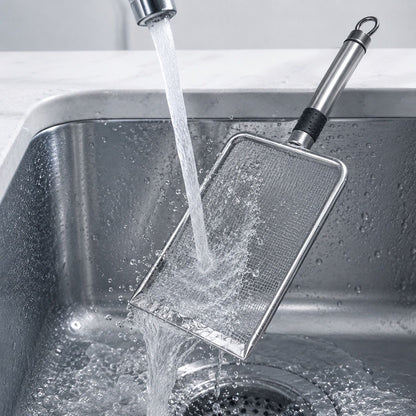 Pá Peneira Higiênica em Aço Inox para Caixa de Areia
