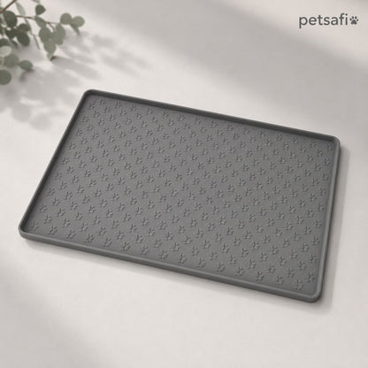 Tapete de Alimentação para Pets em Silicone Antiderrapante e Impermeável