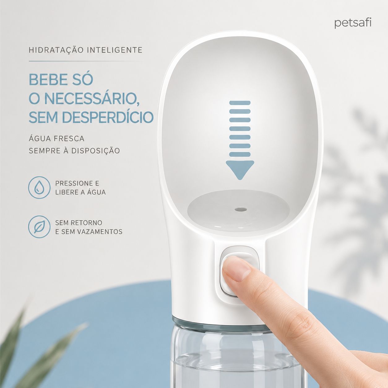 Copo Portátil para Pets com Reservatório de Água
