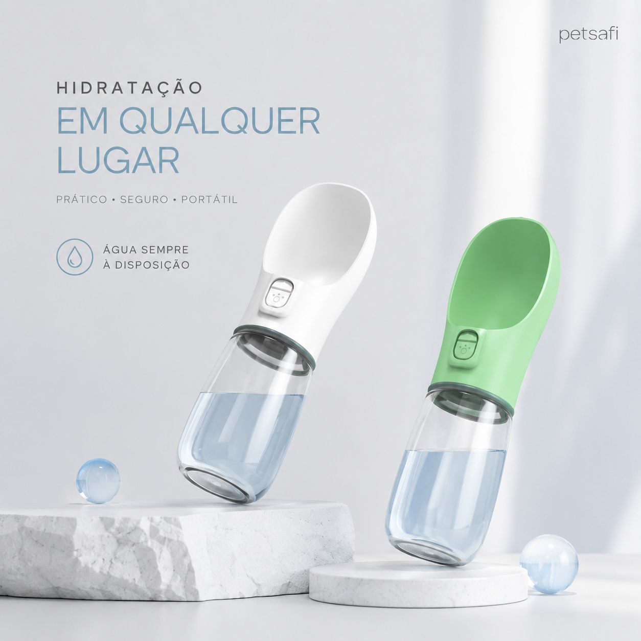 Copo Portátil para Pets com Reservatório de Água