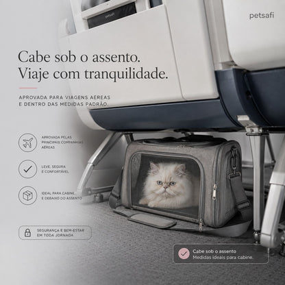 Bolsa Mala De Viagem Para Pet Transporte Aéreo Cães e Gatos Premium