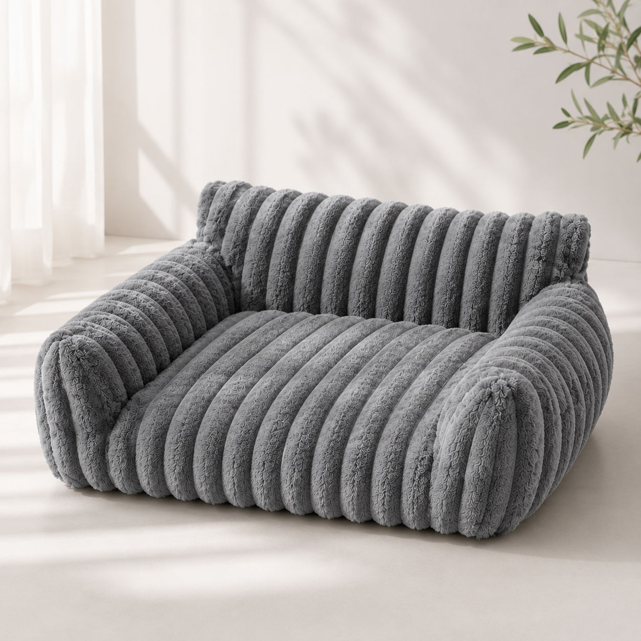 Sofá Fofo para Gatos PetSafi – Cama Luxo em Veludo Premium
