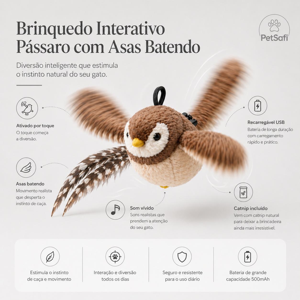 Brinquedo Interativo para Gatos com Movimento e Som