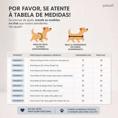 Regata e Camisa PetSafi Brasil para Cachorros e Gatos